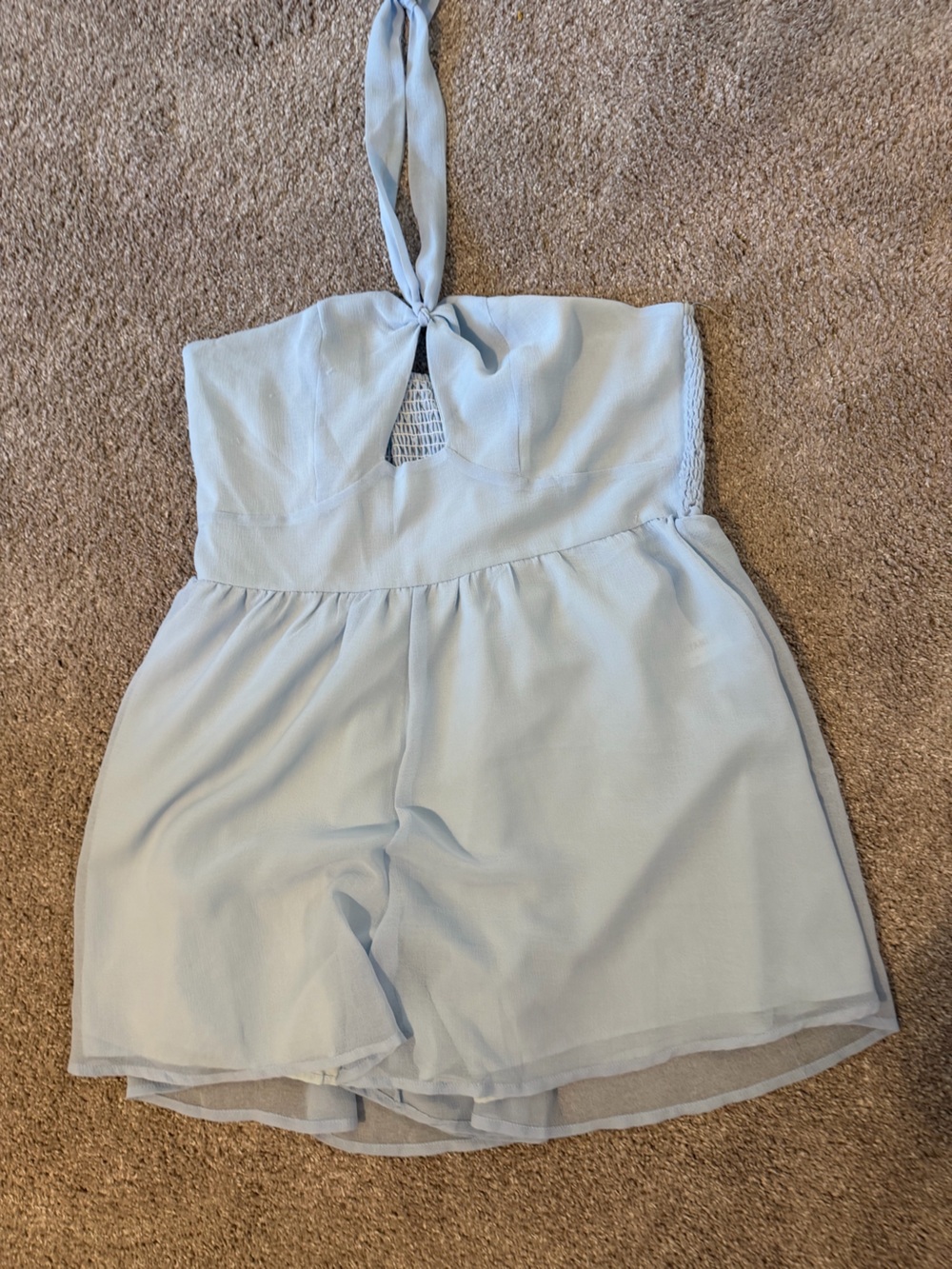Amazon Light Blue women ' Sleeveless halter Jumpsuit